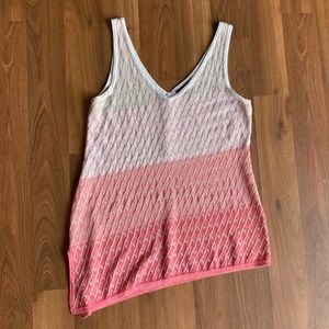 White House Black Market Pink Tank Top, Medium